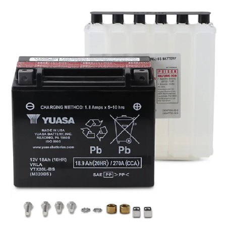 Batterie sans entretien AGM YUASA BATTERY pour Jet Ski Polaris IQ 550 LXT, IQ 600, IQ 600 LX, IQ 600 LXT, IQ FS 750