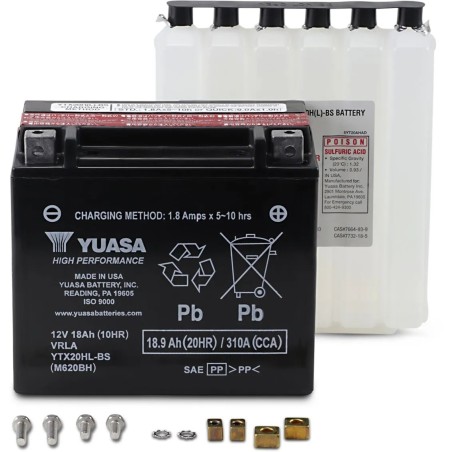 Batterie hautes performances sans entretien AGM pour Jet Ski KAWASAKI JH 1100 ZXI, JH 1200, JH 750 ZXI, JS 440, JS 750 SXI, ...