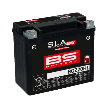 Batterie AGM SLA MAX activée en usine sans entretien BS BATTERY pour Jet Ski Kawasaki JH 1100 ZXI, JH 1200, JH 750 ZXI