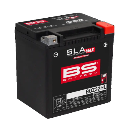 Batterie AGM SLA MAX activée en usine sans entretien BS BATTERY pour Jet Ski Polaris 455 4X4, ACE 500 4X4, ACE 900 XC 4X4