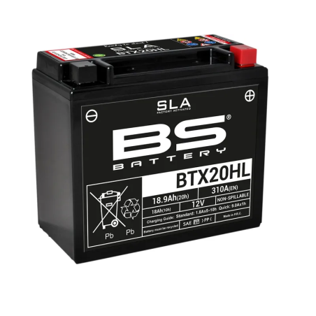 Batterie sans entretien AGM SLA prête à l’emploi BS BATTERY pour Jet Ski Polaris INDY 550, IQ 550 LXT, IQ 600, IQ 600 HO