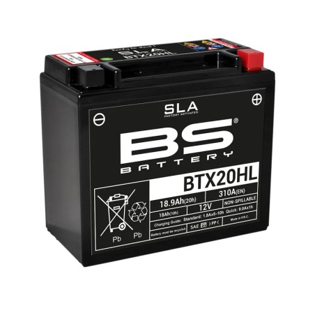 Batterie sans entretien AGM SLA prête à l’emploi BS BATTERY pour Jet Ski Polaris INDY 550, IQ 550 LXT, IQ 600, IQ 600 HO