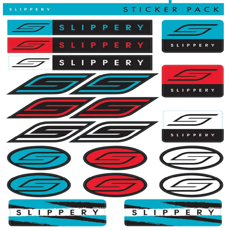 Feuille d’autocollants SLIPPERY pour Jet Ski Feuille d’autocollants SLIPPERY pour Jet Ski