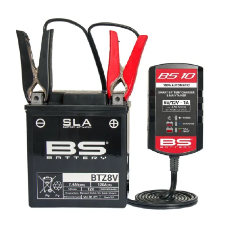 CHARGEUR DE BATTERIE BS10 6 V/12 V-1 A - Prise Royaume-Uni BS BATTERY pour Jet Ski