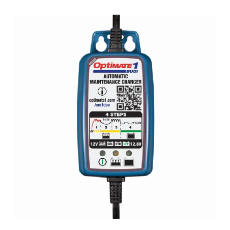 OptiMate 1 DUO TECMATE pour Jet Ski Kawasaki, Polaris, Yamaha, Seadoo A1 250, A1 250 SS, 300 2X4, 300 4X4, AG 200, 3D 780 RFI