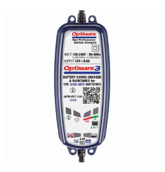 Désulfatage/maintien de charge OptiMate 3 TECMATE pour Jet Ski Kawasaki, Polaris, Yamaha, Seadoo A1 250 SS, 300 4X4, AG 200