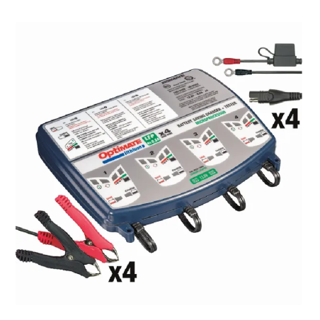 Chargeur OptiMate Lithium LFP 4s 0.8A Quad Bank TECMATE pour Jet Ski