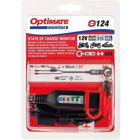 Câble d’alimentation permanent OptiMate™ avec indication de l’état de chargement de la batterie TECMATE pour Jet Ski