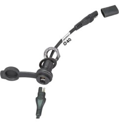 Prise SAE O-40 étanche pour montage sur panneau étroit TECMATE pour Jet Ski