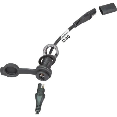 Prise SAE O-40 étanche pour montage sur panneau étroit TECMATE pour Jet Ski