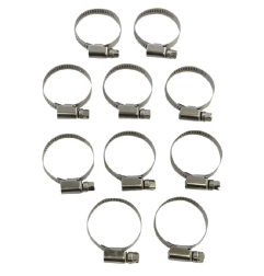 Colliers de serrage en acier inoxydable emboutis PARTS UNLIMITED pour Jet Ski (20-32)