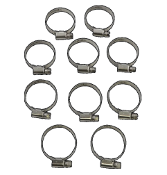 Colliers de serrage en acier inoxydable emboutis PARTS UNLIMITED pour Jet Ski (25-40)