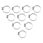 Colliers de serrage en acier inoxydable emboutis PARTS UNLIMITED pour Jet Ski (32-50) Colliers de serrage en acier inoxydable emboutis PARTS UNLIMITED pour Jet Ski (32-50)