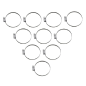 Colliers de serrage en acier inoxydable emboutis PARTS UNLIMITED pour Jet Ski (50-70) Colliers de serrage en acier inoxydable emboutis PARTS UNLIMITED pour Jet Ski (50-70)