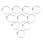 Colliers de serrage en acier inoxydable emboutis PARTS UNLIMITED pour Jet Ski (60-80) Colliers de serrage en acier inoxydable emboutis PARTS UNLIMITED pour Jet Ski (60-80)