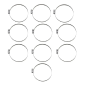 Colliers de serrage en acier inoxydable emboutis PARTS UNLIMITED pour Jet Ski (80-100) Colliers de serrage en acier inoxydable emboutis PARTS UNLIMITED pour Jet Ski (80-100)